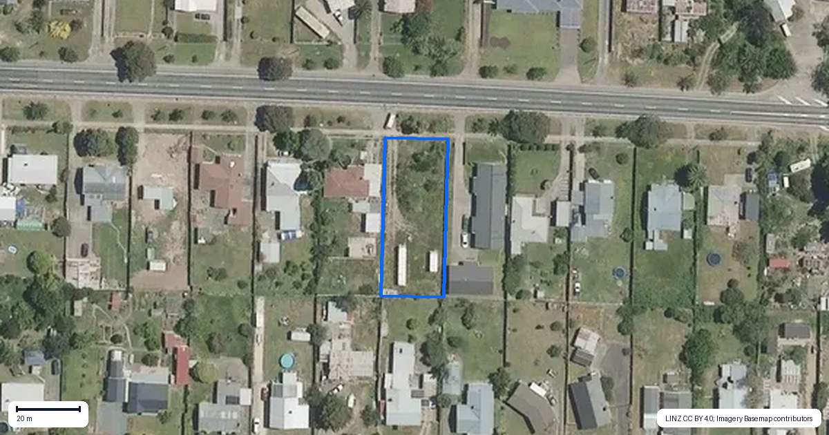 Property context map for 44 Mahia Avenue, Wairoa