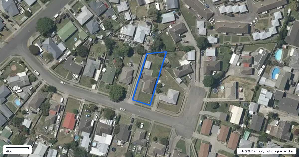 Property context map for 13 Dockery Avenue, Onekawa, Napier