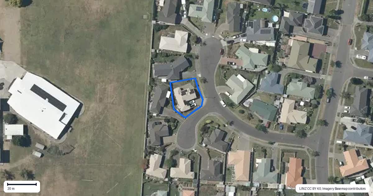 Property context map for 19 Aintree Place, Taradale, Napier