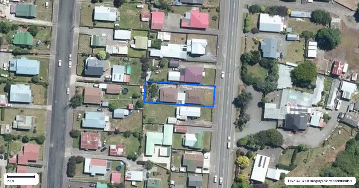 Property context map for 259B High Street, Dannevirke