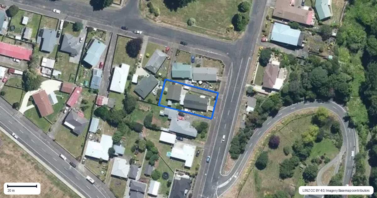 Property context map for 14A George Street, Dannevirke