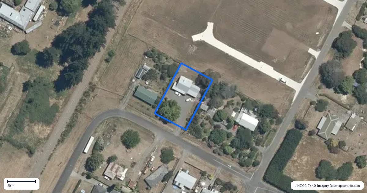 Property context map for 19 Ellison Street, Otane