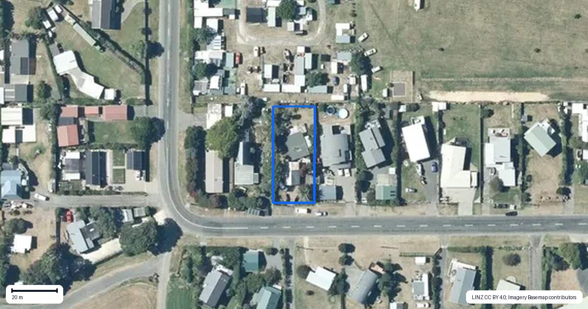 Property context map for 58 Harper Road, Waimarama
