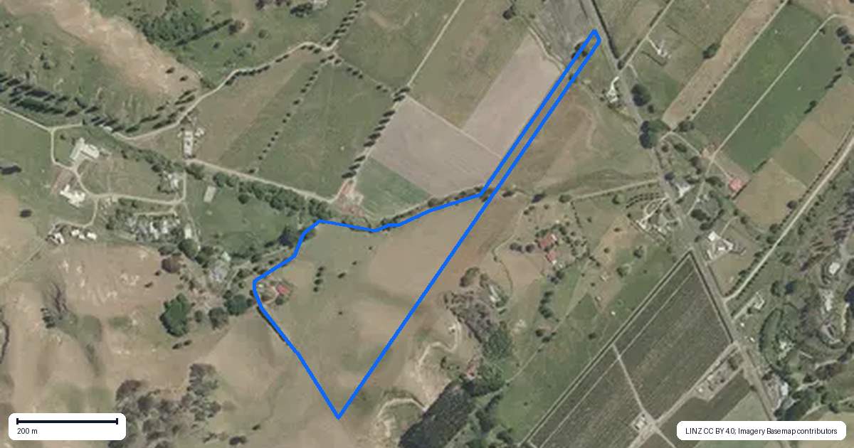 Property context map for 717 Puketitiri Road, Puketapu, Napier