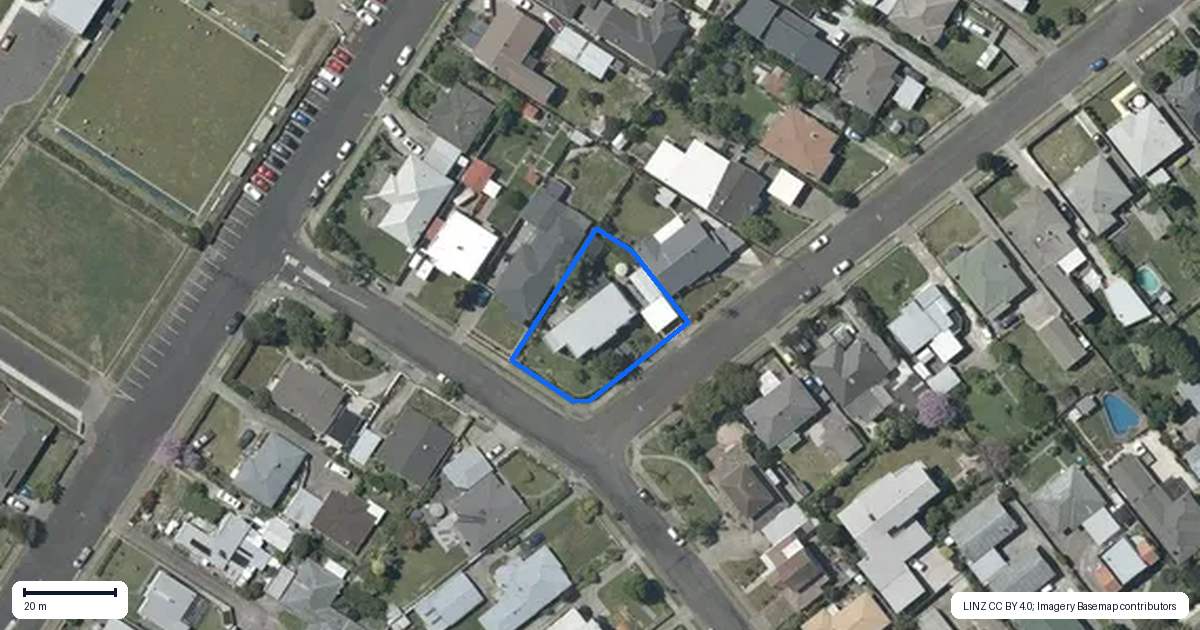 Property context map for 41 Higgins Street, Marewa, Napier