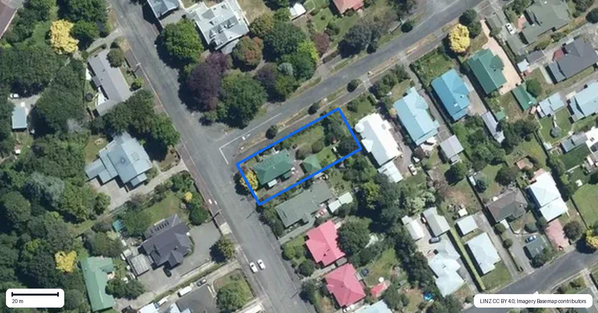 Property context map for 2A King Street, Dannevirke