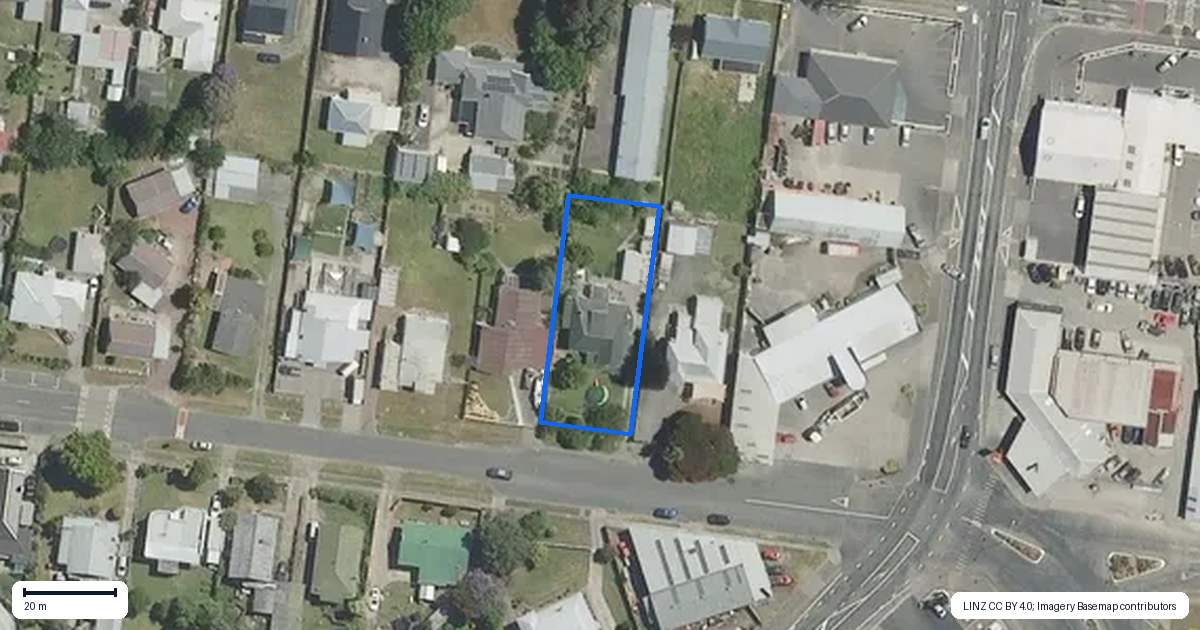 Property context map for 37 Lucknow Street, Wairoa