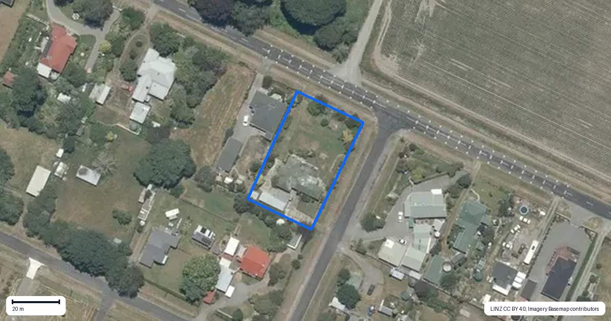 Property context map for 17 Bridge Street, Ongaonga