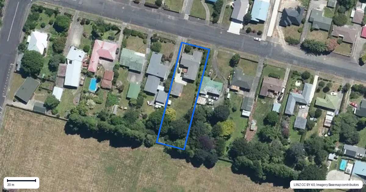 Property context map for 43 Hospital Street, Dannevirke