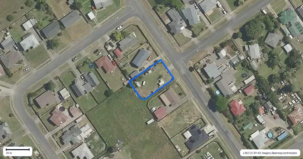 Property context map for 114 Black Street, Wairoa