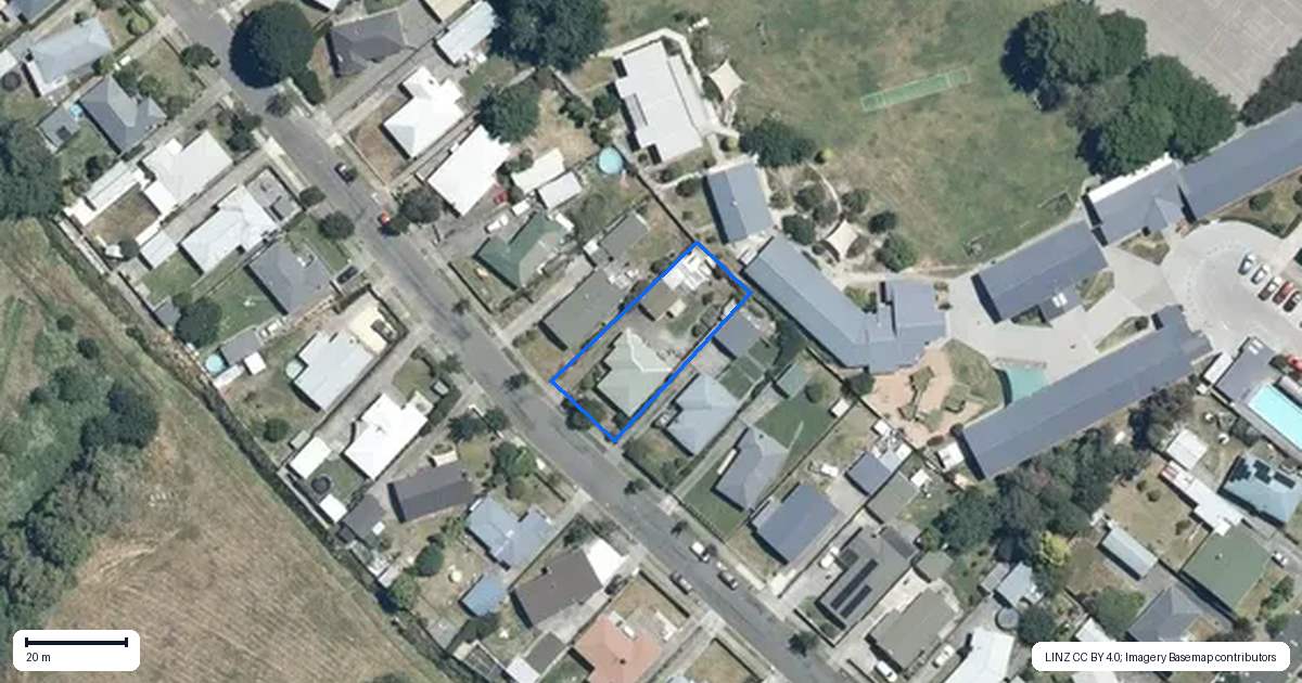Property context map for 23 Upham Street, Havelock North