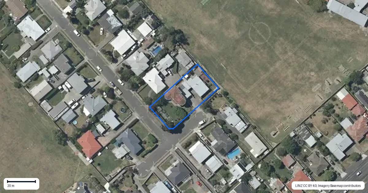 Property context map for 14 Tripoli Street, Onekawa, Napier