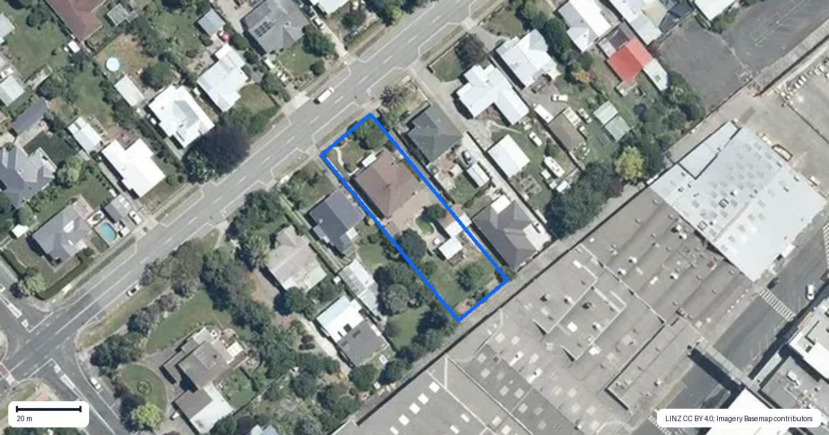 Property context map for 609 Nelson Street North, Hastings