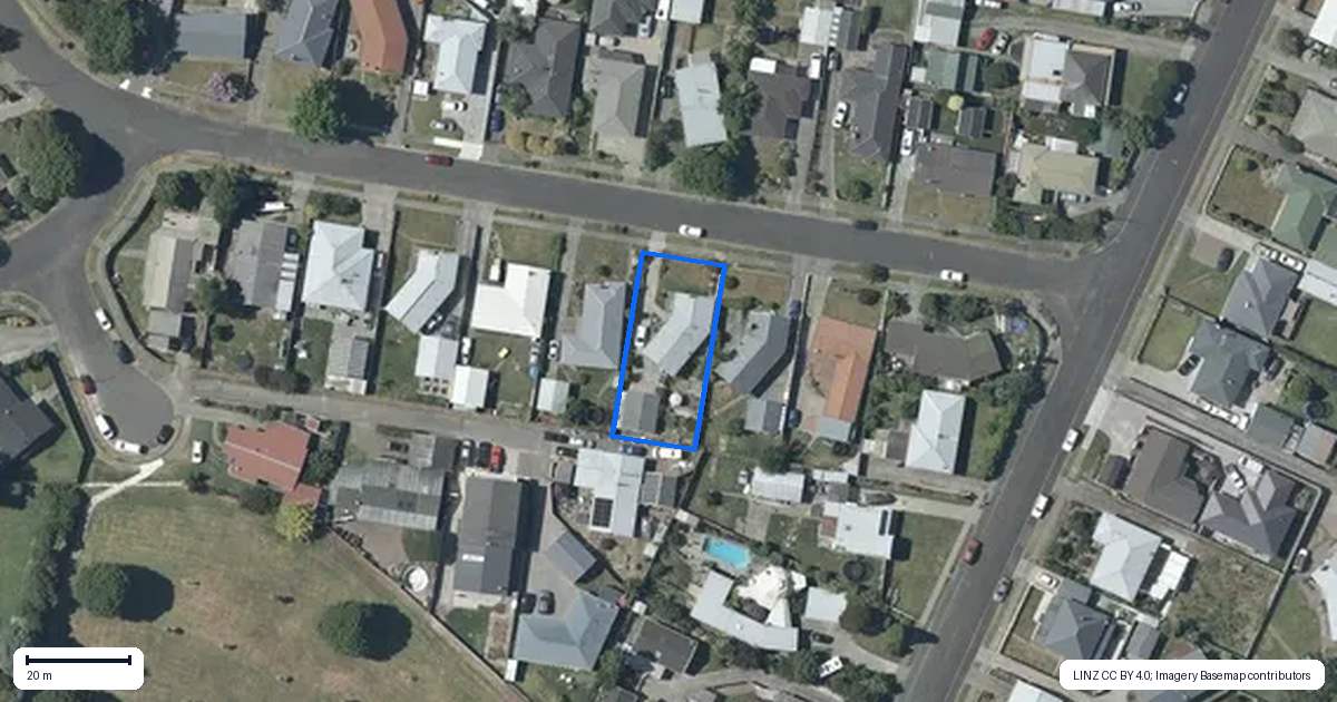 Property context map for 7 Elliott Street, Taradale, Napier
