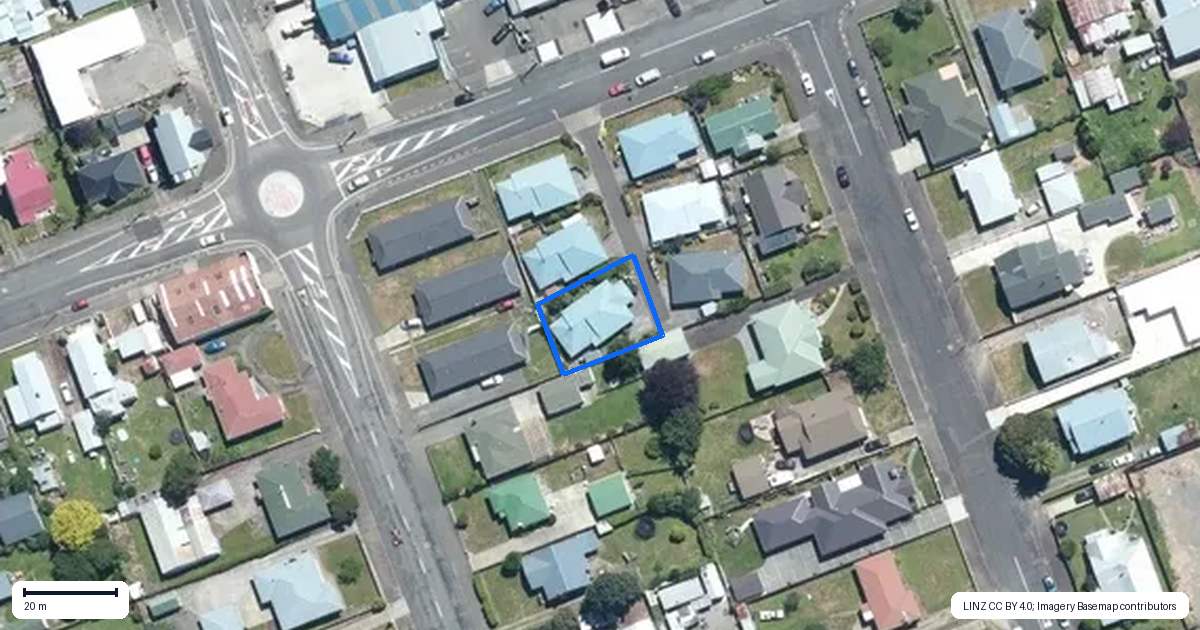 Property context map for 20C Denmark Street, Dannevirke