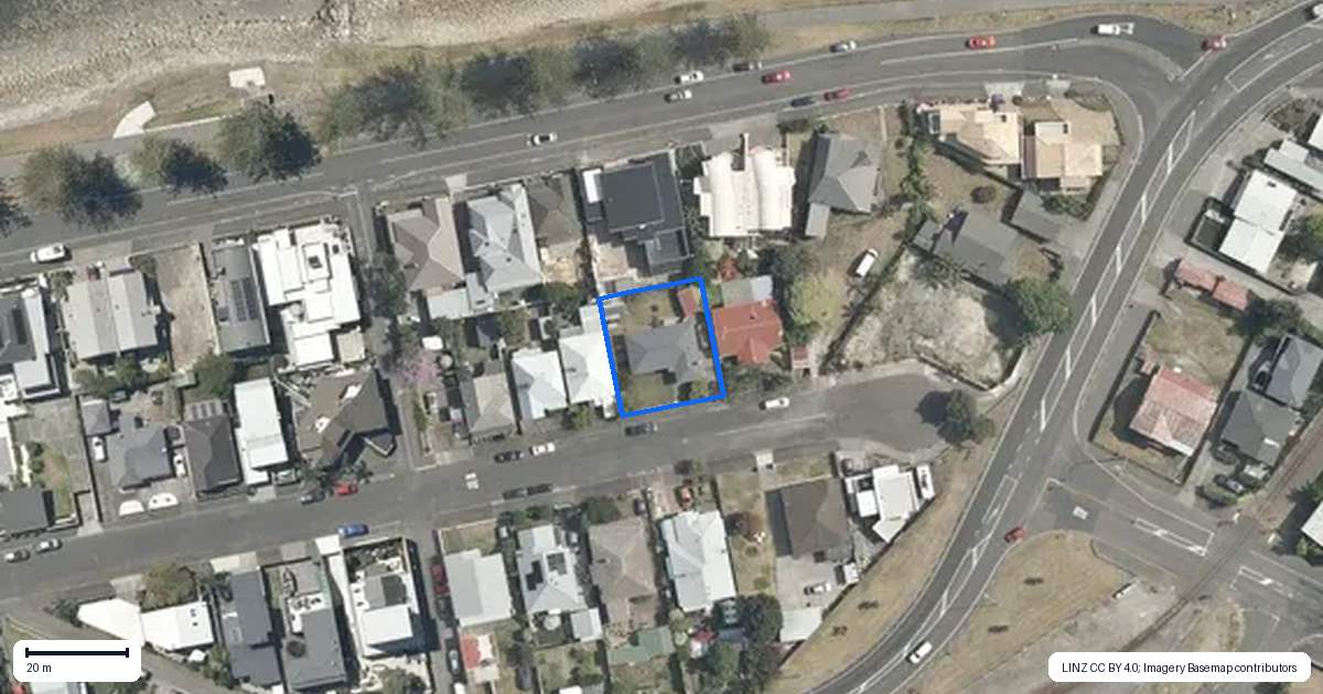 Property context map for 158 Waghorne Street, Ahuriri, Napier