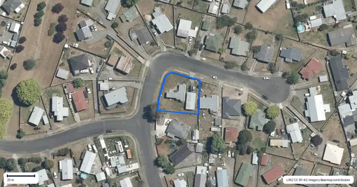 Property context map for 6 Totara Street, Waipukurau