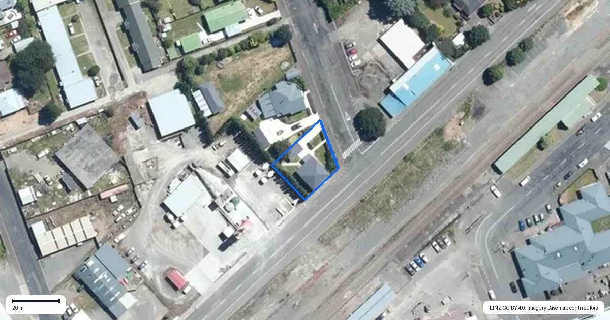 Property context map for 1 Cadman Street, Dannevirke