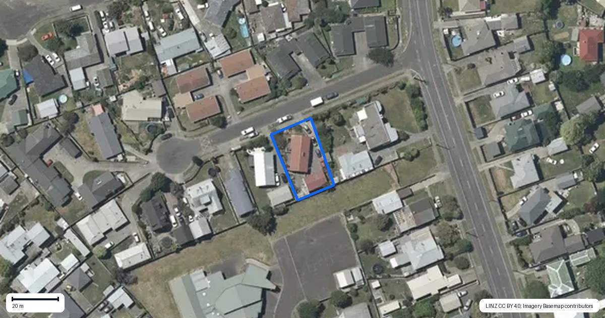 Property context map for 5 Ted Harpur Place, Onekawa, Napier