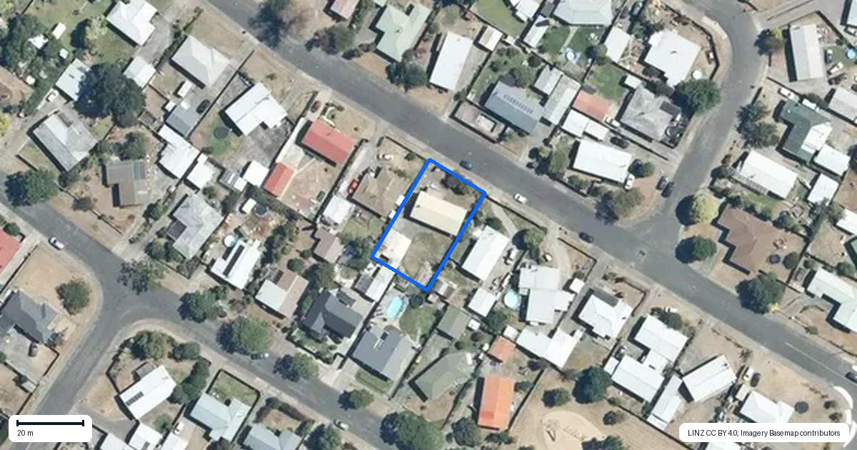 Property context map for 13 Scarborough Road, Flaxmere, Hastings