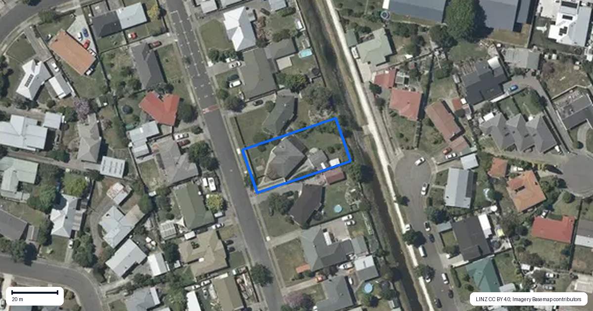 Property context map for 40 James Foley Avenue, Pirimai, Napier