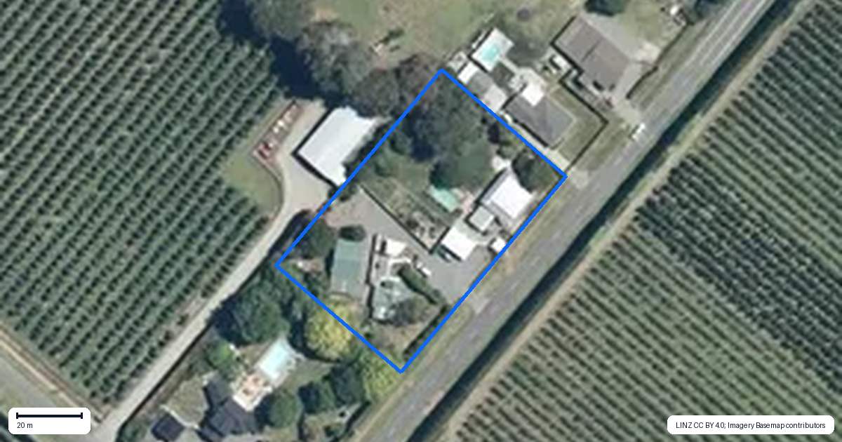 Property context map for 1091 Riverslea Road South, Longlands, Hastings