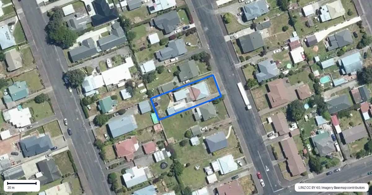 Property context map for 64 Allardice Street, Dannevirke