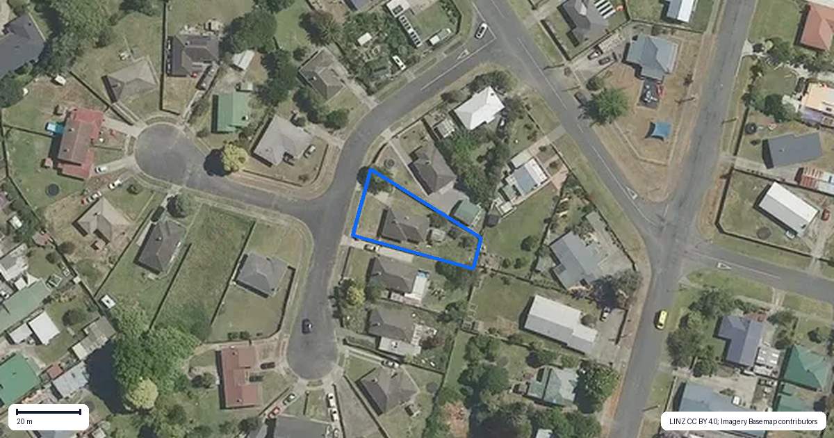 Property context map for 2 Corkill Avenue, Wairoa