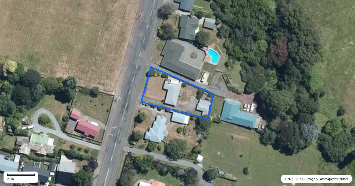 Property context map for 76 Guy Street, Dannevirke