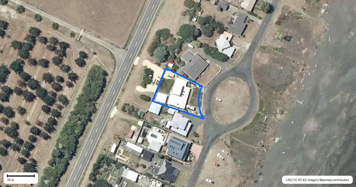 Property context map for 257 Whirinaki Road, Eskdale, Napier