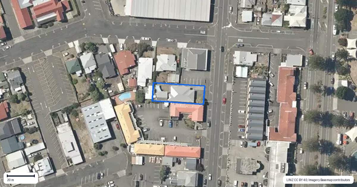 Property context map for 407 Hastings Street, Napier South, Napier