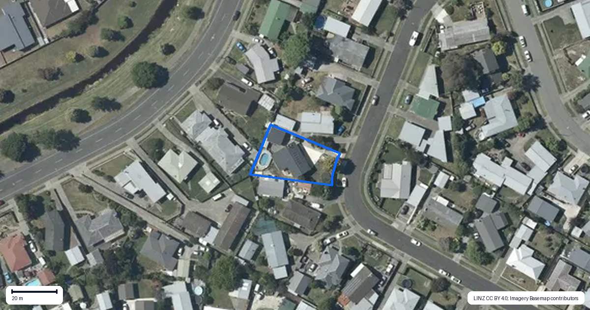 Property context map for 41 Liverpool Crescent, Tamatea, Napier