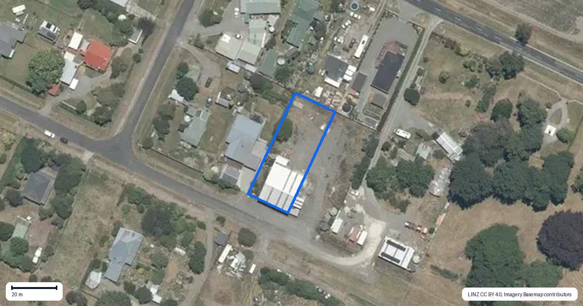 Property context map for 14 Mill Street, Ongaonga
