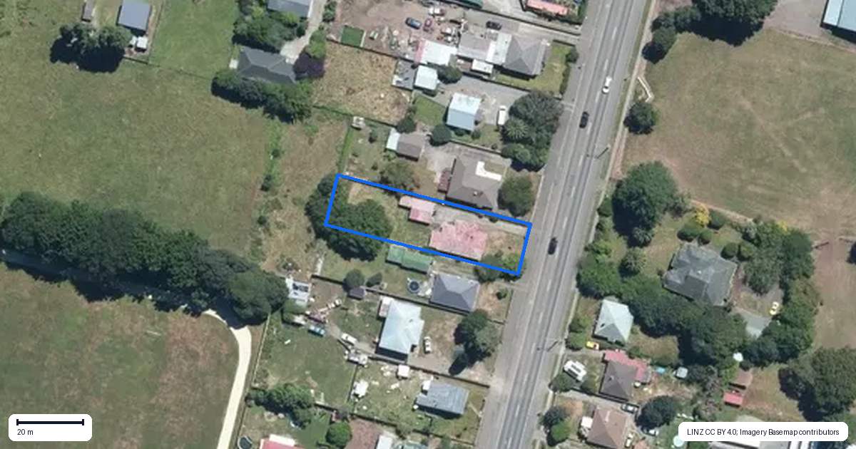 Property context map for 297 High Street, Dannevirke