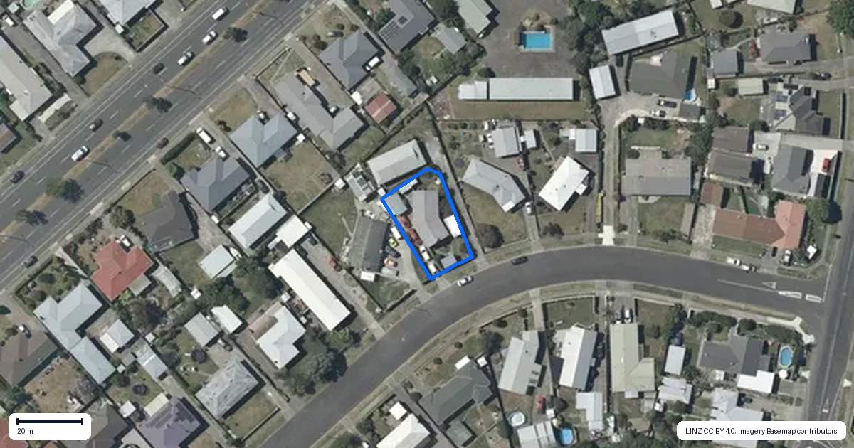 Property context map for 16 Clarence Cox Crescent, Pirimai, Napier
