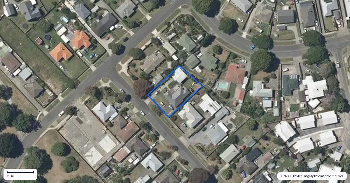 Property context map for 6 Williams Street, Marewa, Napier
