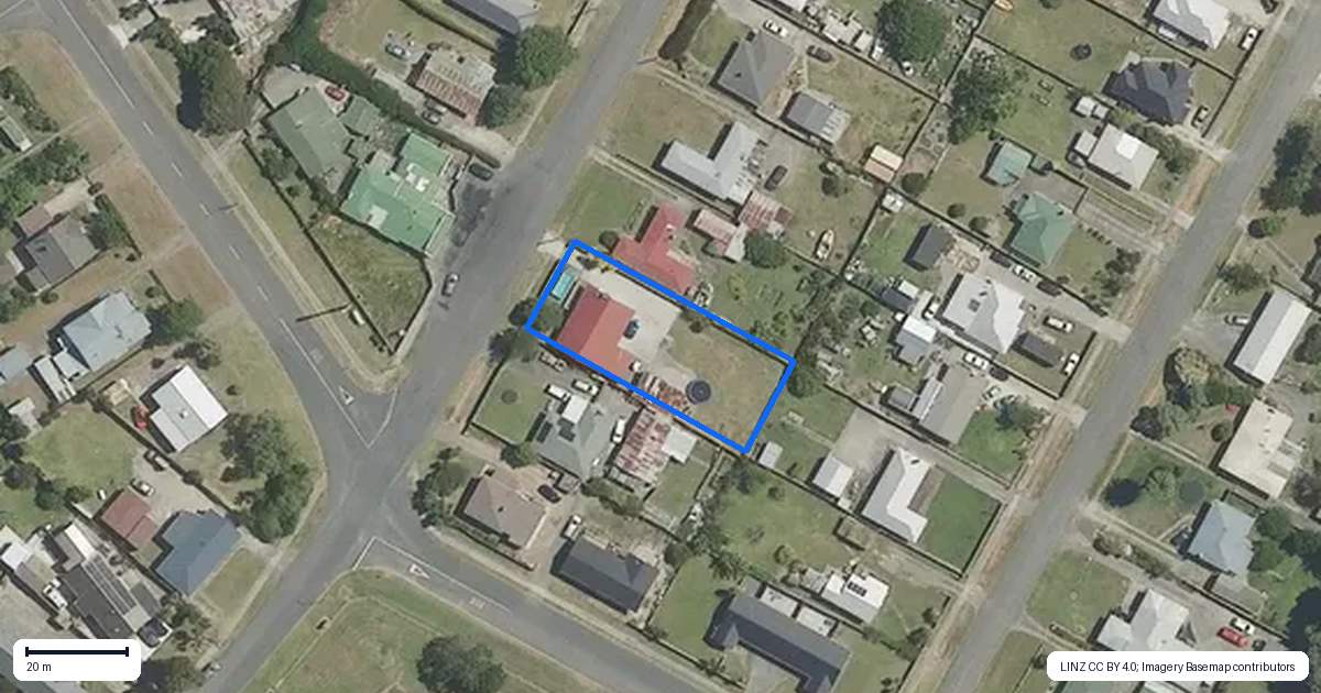 Property context map for 85 McLean Street, Wairoa