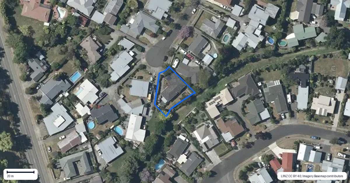 Property context map for 33 Moorhouse Street, Taradale, Napier