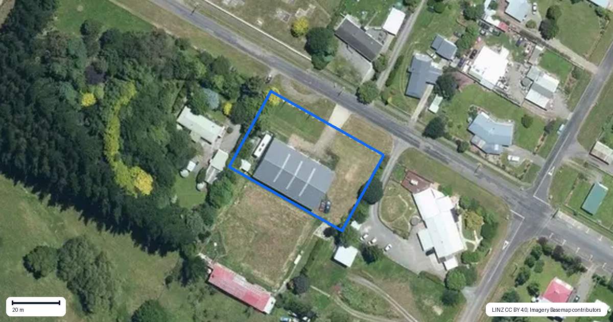 Property context map for 55 Odin Street, Norsewood