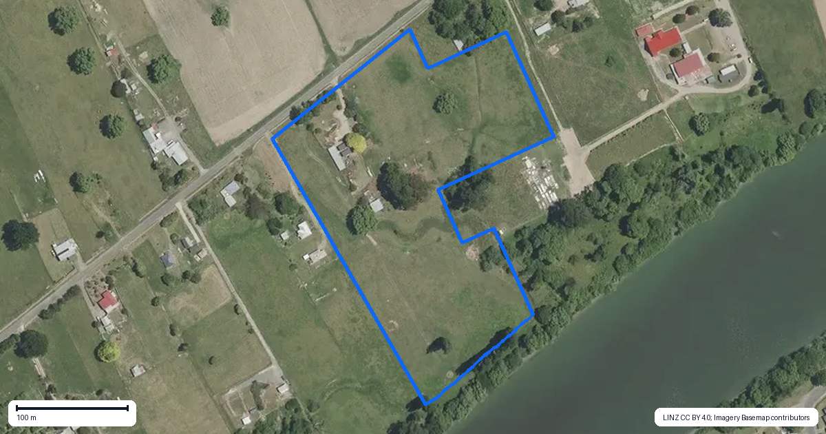 Property context map for 55 Waihirere Road, Wairoa