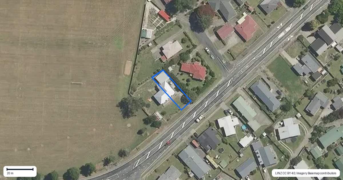 Property context map for 36 Achilles Street, Wairoa