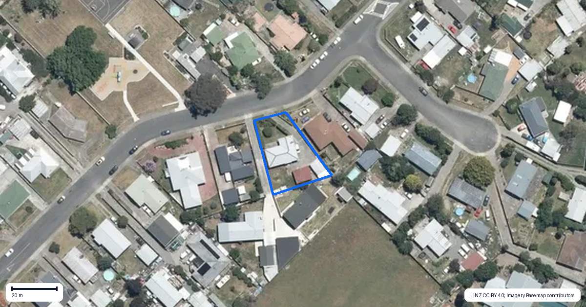 Property context map for 22 Ngaruroro Avenue, Whakatu, Hastings