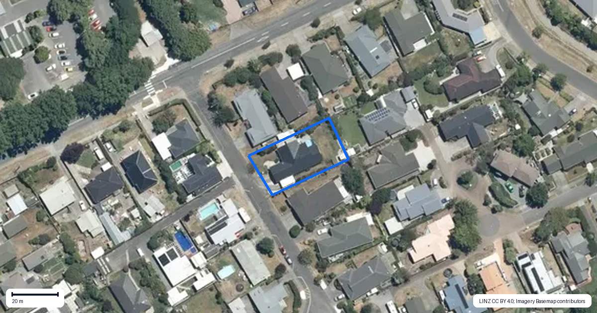 Property context map for 14 Legorne Lane, Havelock North
