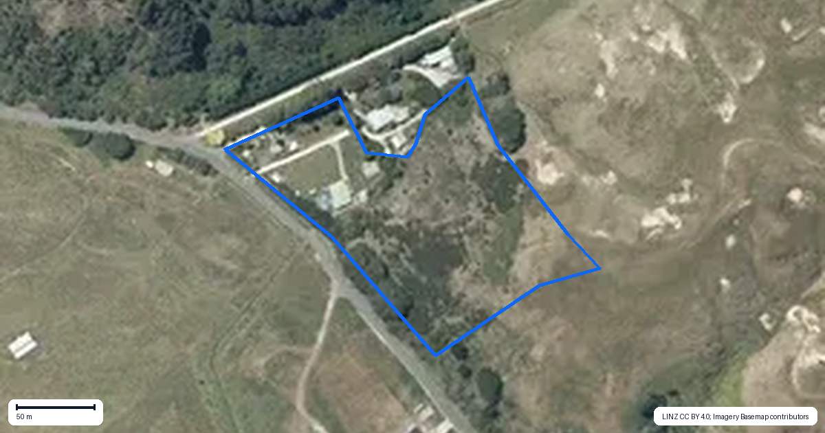 Property context map for 149 Beach Road, Tangoio, Napier