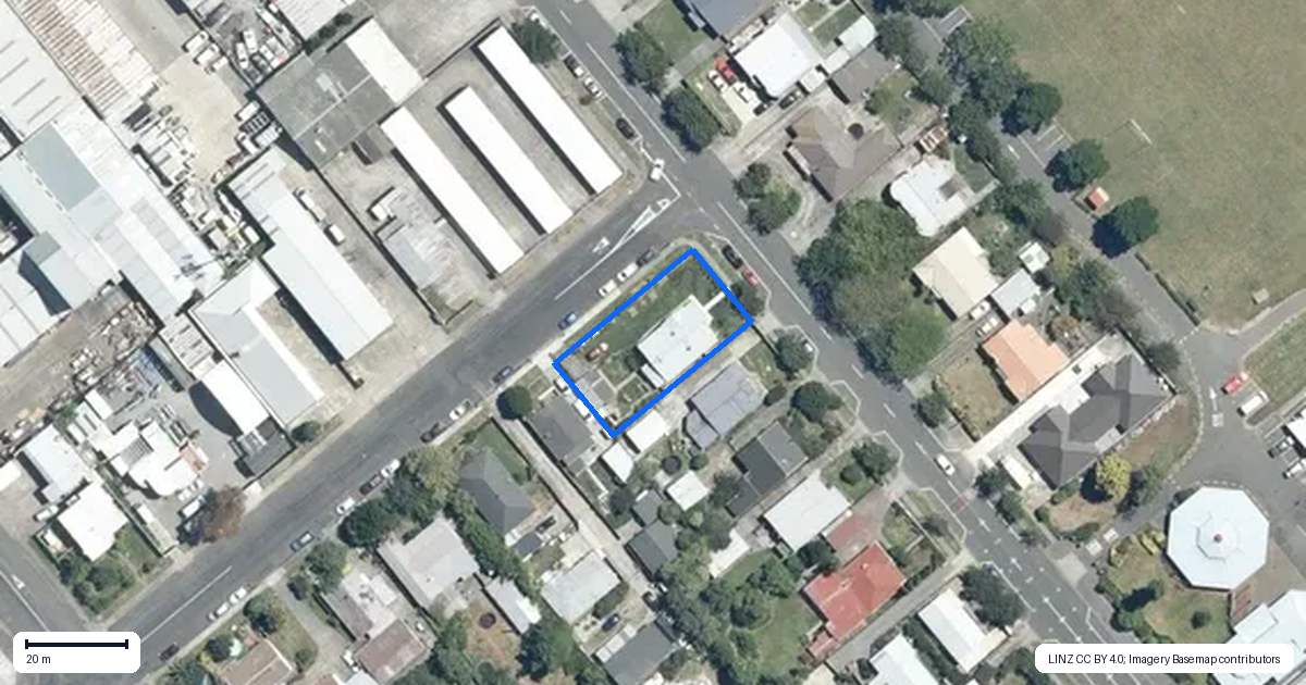 Property context map for 401 Jervois Street, Mayfair, Hastings
