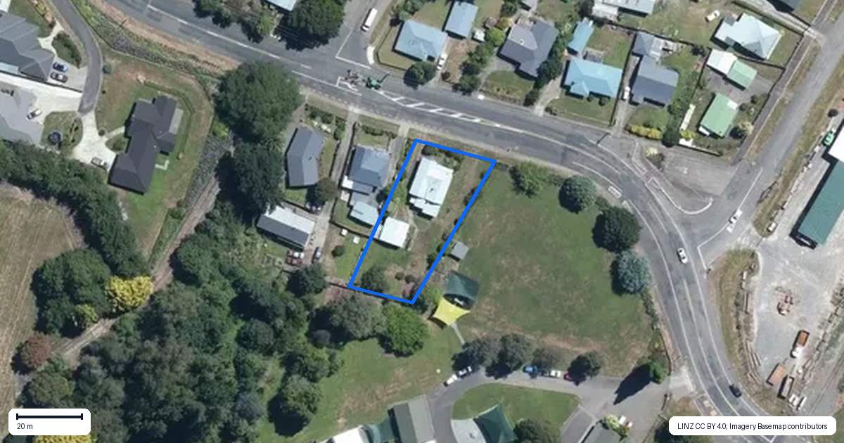 Property context map for 7 Ruahine Street, Dannevirke