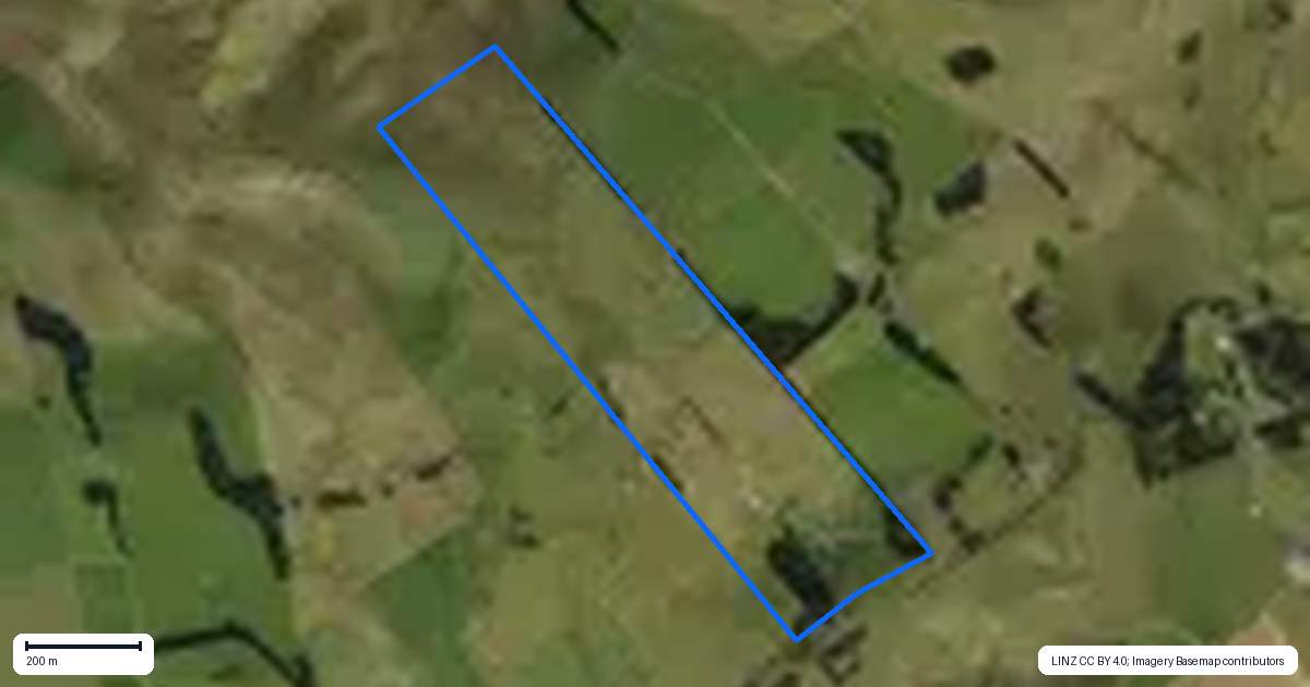 Property context map for 55 Beatty Road, Dannevirke