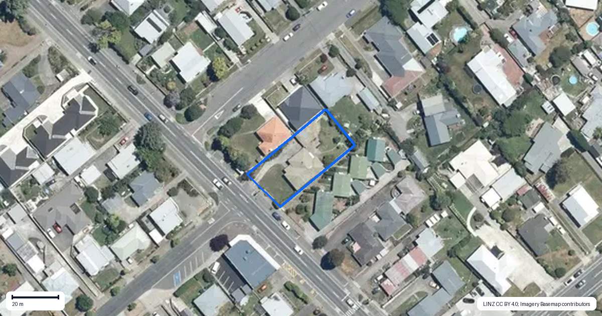 Property context map for 1102 Heretaunga Street East, Parkvale, Hastings