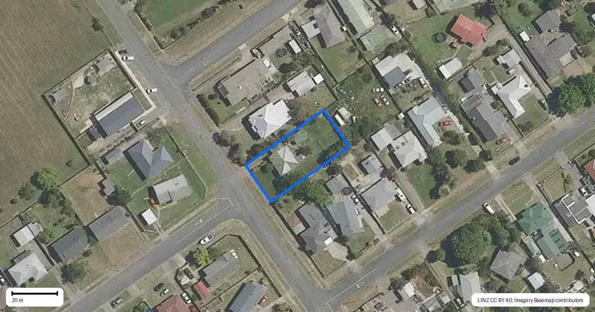 Property context map for 93 Black Street, Wairoa