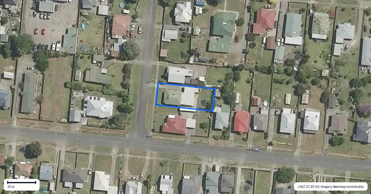 Property context map for 13 Murraee Street, Wairoa